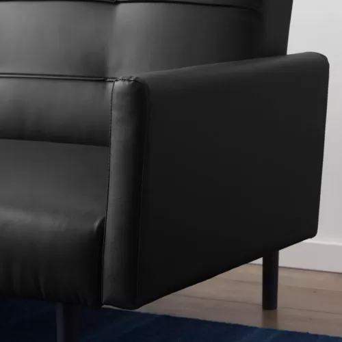 Comfort Collection Futon Sofa Bed With Buttonless Tufting Lucid5