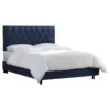Edwardian Tufted Bed Velvet Skyline Furniture1