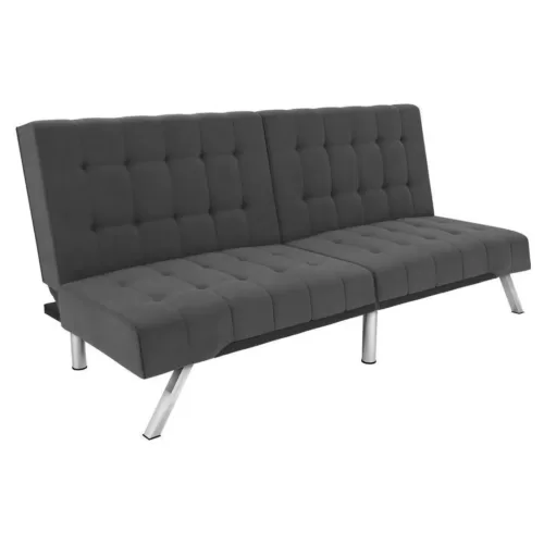 Eve Velvet Upholstered Convertible Futon Room & Joy10