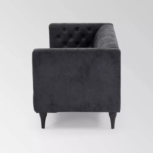 Loomis Contemporary Microfiber Upholstered Tufted Sofa Christopher Knight Home4